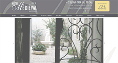Desktop Screenshot of hotelmedieval.com